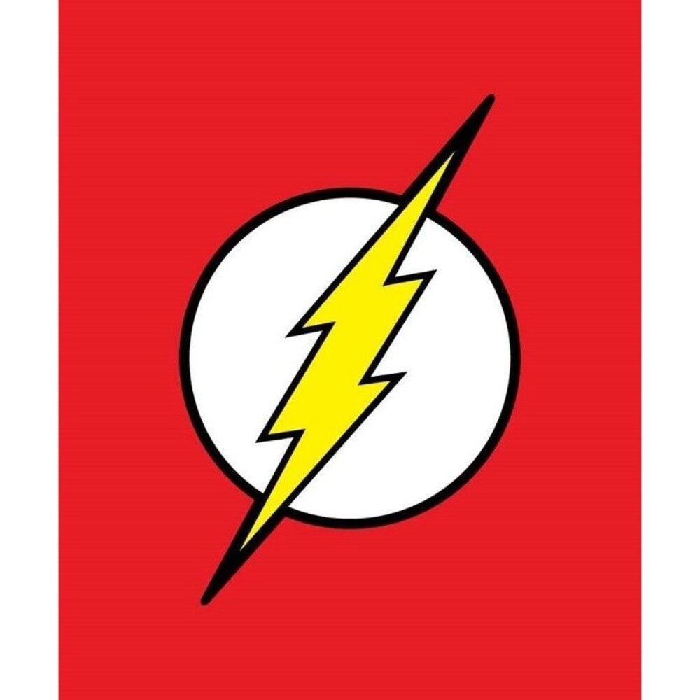 New The Flash Movie Logo Fleece Throw Gift Blanket Justice League Barry Allen